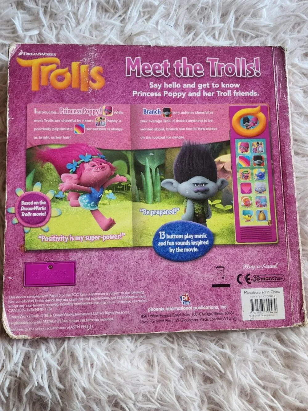 5/$10 - Trolls Interactive Book